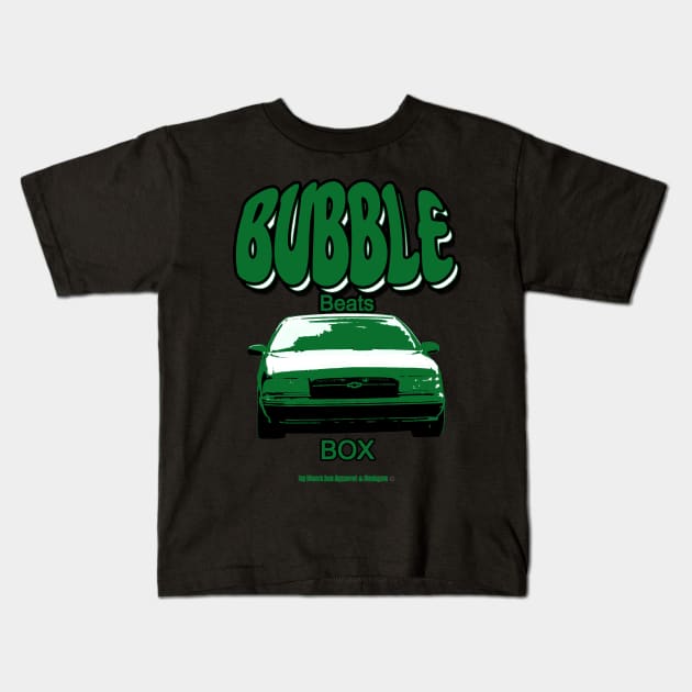 Impala Bubble Beats Box Green Kids T-Shirt by Black Ice Design